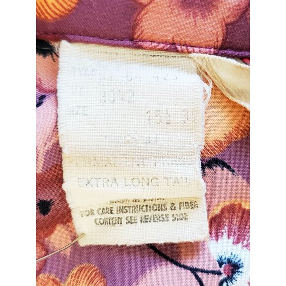 Tem Tex Vintage Mens Western 1970s Shirt Pearl Snap Cowboy Rodeo Groovy Floral - Picture 8 of 11